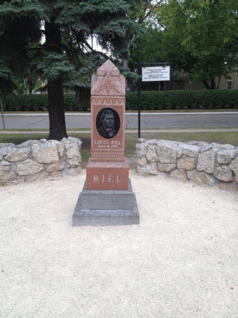 In Winnipeg I visited Louis Riel's grave!